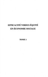 E-Book (pdf) EFFICACITE VERSUS EQUITE EN ECONOMIE SOCIALE von Alain Alcouffe