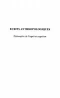 E-Book (pdf) ECRITS ANTHROPOLOGIQUES von Jacques Francis