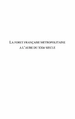 E-Book (pdf) Foret francaise metropolitainea l'aube von Bonneau Maurice