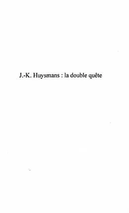 E-Book (pdf) J.-K. HUYSMANS : LA DOUBLE QUETE von Gerard Peylet