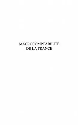 E-Book (pdf) Macrocomptabilite de la france von Patrick Castex