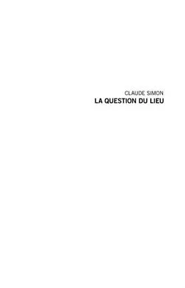 E-Book (pdf) Claude Simon von Laurent Dedryver