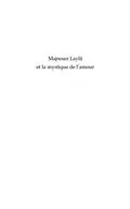 E-Book (pdf) Majnoun Layla et la mystique de l'amour von Jad Hatem