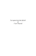 E-Book (pdf) La question du detail et l'art fractal - (a batons rompus av von Jean-Claude Chirollet