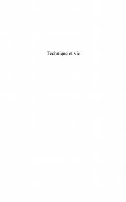E-Book (pdf) Technique et vie - biopolitique et philosophie du bios dans von Antonella Cutro