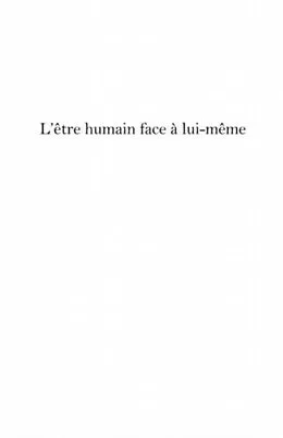 E-Book (pdf) L'Etre humain face A lui-mEme - l'animal autoreferent von Gilles R. Cadrin