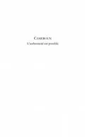 PDF Cameroun L'authenticite est possible von Jacques Desire Tsala