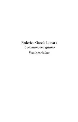 E-Book (pdf) Federico Garcia Lorca : le romancero gitano von Michel Gauthier