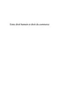 E-Book (pdf) Entre droit humain et droit ducommerce von Bin Li