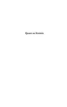E-Book (pdf) Quant au feminin - le feminin comme machine a penser von Michele Ramond