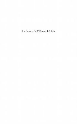 E-Book (pdf) La france de clement lepidis -retour su von Katerina Spiropoulou