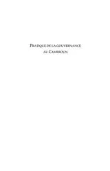 E-Book (pdf) La pratique de la gouvernance au Cameroun von Hugues Francois Onana