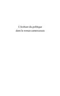 E-Book (pdf) L'ecriture du politique dans le roman camerounais von Marie-Rose Abomo-Maurin