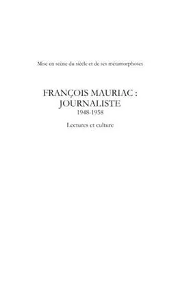 E-Book (pdf) Francois mauriac : journaliste- 1948 - von Andre Le Gall