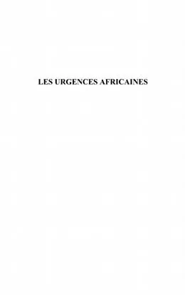 E-Book (pdf) Les urgences africaines - reecrire l'his von Alphonse Zozime Tamekamta