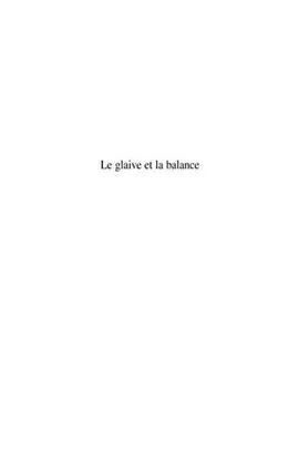 E-Book (pdf) Glaive et la balance Lets de l'homme, justice constit von Arnaud Martin