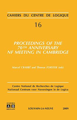 eBook (pdf) PROCEEDINGS OF THE 70TH ANNIVERSARY NF MEETING IN CAMBRIDGE de Crabbe, M & Forsteer, Th (Eds)