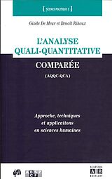 eBook (pdf) L'analyse quali-quantitative comparée (AQQC-QCA) de de Meur, Rihoux