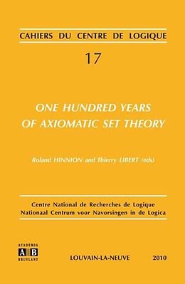 eBook (pdf) One Hundred Years of AxiomaticSet Theory de 