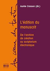 eBook (pdf) L'EDITION DU MANUSCRIT de Crasson