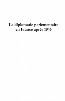 E-Book (pdf) La diplomatie parlementaire enfrance ap von Coordonne Par Christian Wenkel