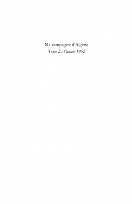 PDF Ma campagne d'Algerie 2 : l'annee1962 von Jacques Rongier