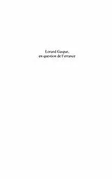 E-Book (epub) Lorand Gaspar, en question del'errance von Ammon
