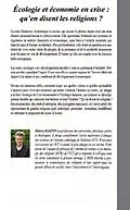 E-Book (epub) Ecologie et economie en crise : qu'en disent les religions ? von Thierry Magnin Thierry Magnin