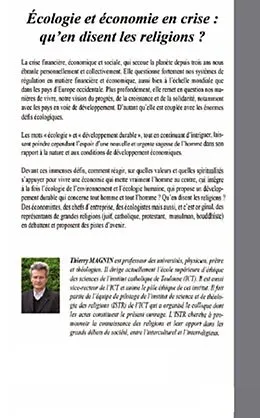 E-Book (epub) Ecologie et economie en crise : qu'en disent les religions ? von Thierry Magnin Thierry Magnin