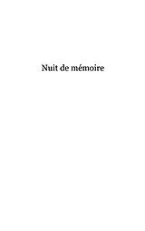 E-Book (epub) Nuit de memoire von Roger Sidokpohou Roger Sidokpohou