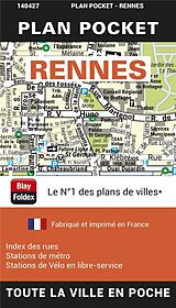 Carte (de géographie) Rennes : Plan Pocket (Edition 2023) de 