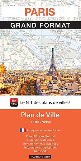 Carte (de géographie) Paris : Grand Format : Plan de Ville (Edition 2025) de 