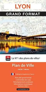 (Land)Karte Lyon : grand format, plan de ville recto/verso von 