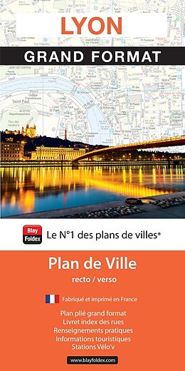 Carte (de géographie) Lyon : Grand Format : Plan de Ville (Edition 2025) de 