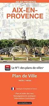 (Land)Karte Aix-En-Provence : plan de ville recto/verso von 