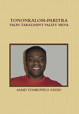 eBook (epub) Tononkalom-Paritra de Tombovelo Zayad Amad