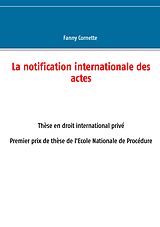 eBook (epub) La notification internationale des actes de Fanny Cornette