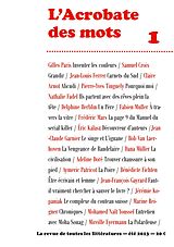 E-Book (epub) L'Acrobate des mots n°1 - Eté 2013 von Collectif L'Acrobate