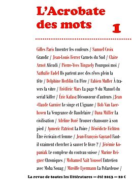 eBook (epub) L'Acrobate des mots n°1 - Eté 2013 de Collectif L'Acrobate