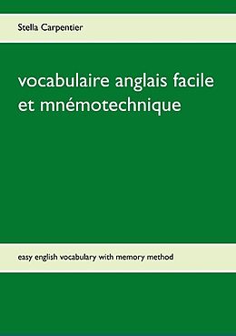 Couverture cartonnée vocabulaire anglais facile et mnémotechnique de Stella Carpentier