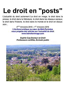 eBook (epub) Le droit en posts de Sophie Cuq