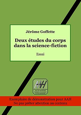 E-Book (epub) Deux études du corps dans la science-fiction von Jérôme Goffette
