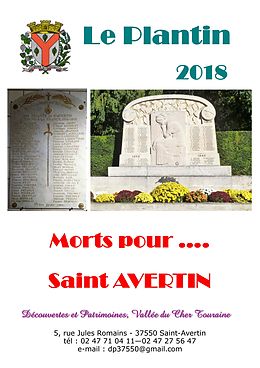 eBook (epub) Morts pour ..... Saint - Avertin de Dpvct Découvertes et Patrimoines Vallée du Cher Touraine