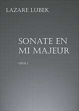 E-Book (epub) Sonate en mi majeur von Lazare Lubek