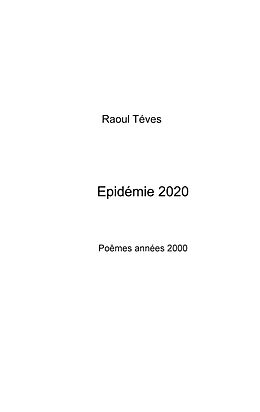 eBook (epub) Epidémie 2020 de Raoul Tévès