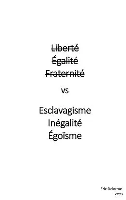 E-Book (epub) Liberté Égalité Fraternité vs Esclavagisme Inégalité Egoïsme von Eric Delorme