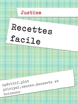 eBook (epub) Recettes facile de Justine Marchand