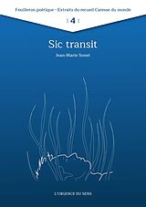 eBook (epub) Sic transit de Jean-Marie Sonet