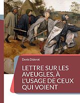 Couverture cartonnée Lettre sur les aveugles, à l'usage de ceux qui voient de Denis Diderot