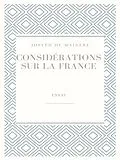 E-Book (epub) Considérations sur la France von Joseph De Maistre